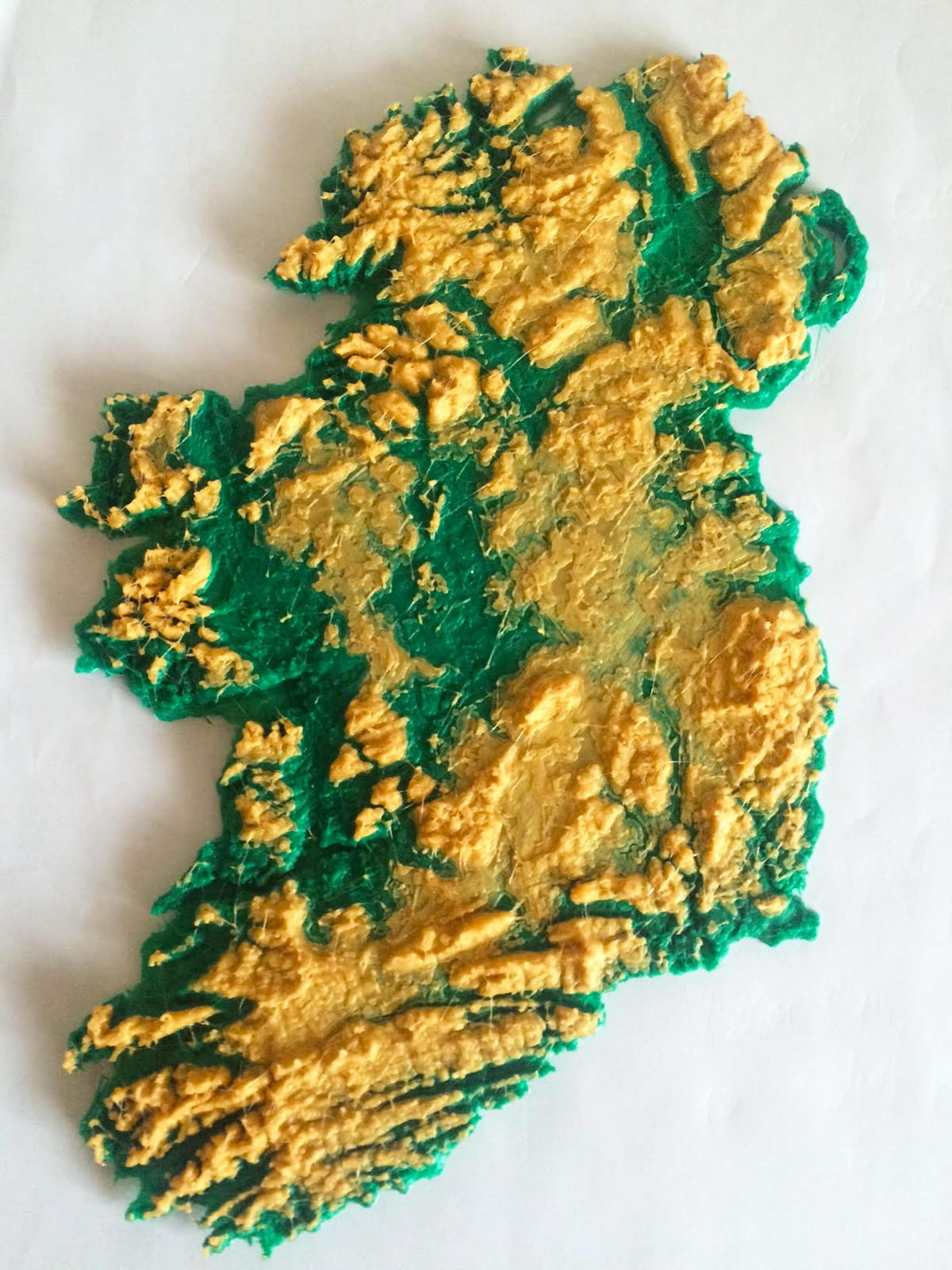 kort, 3d-kort over irland
