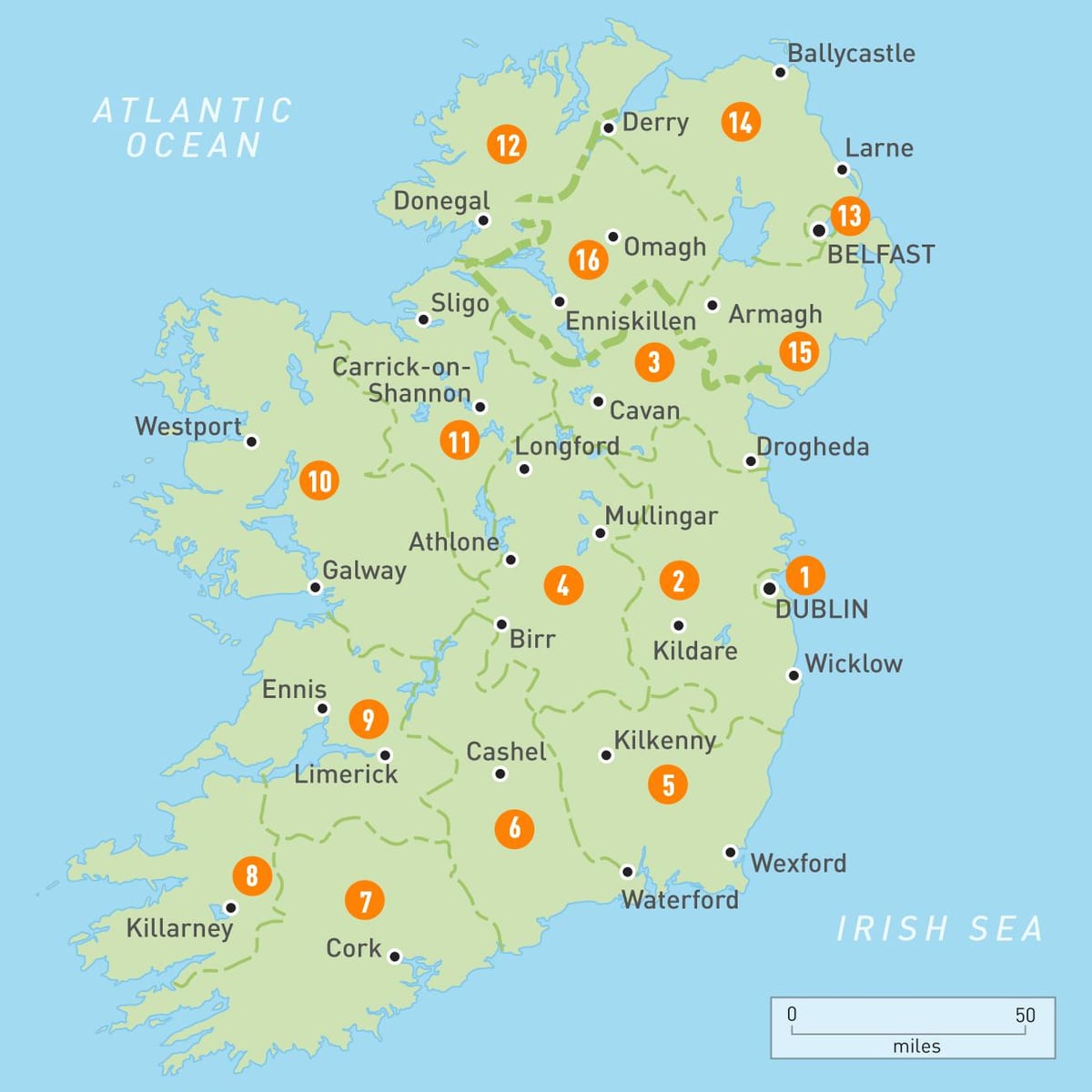 kort af best western irland 