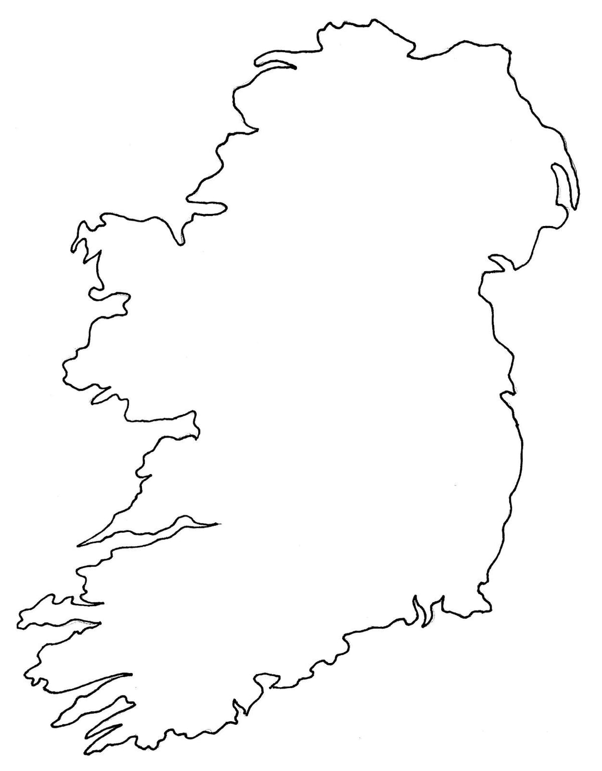 tom kort over irland