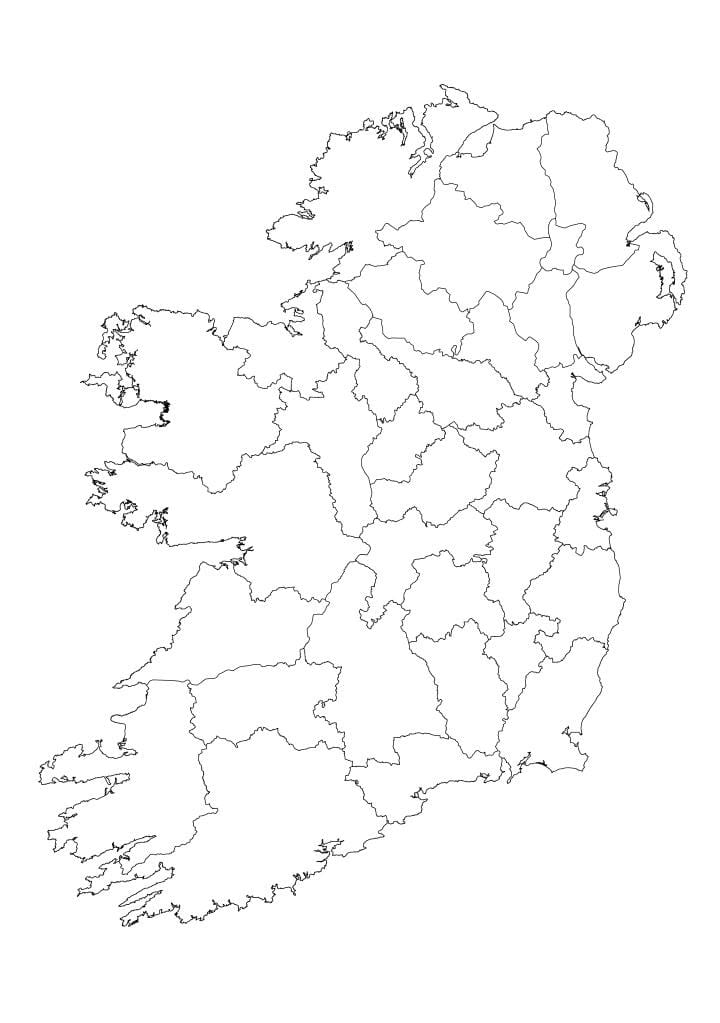irland kort oversigt