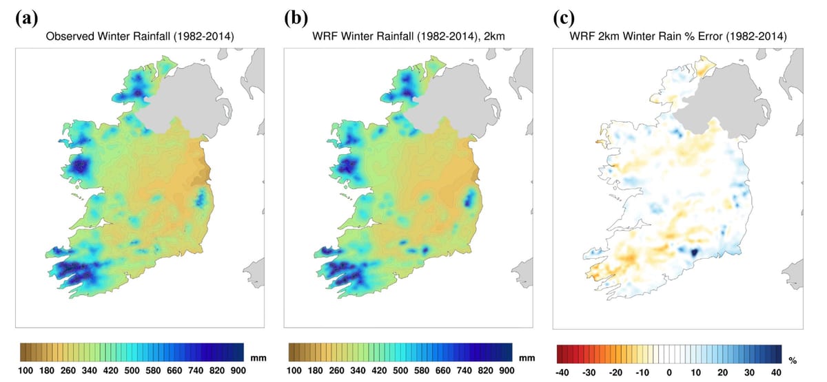 kort over irland klima