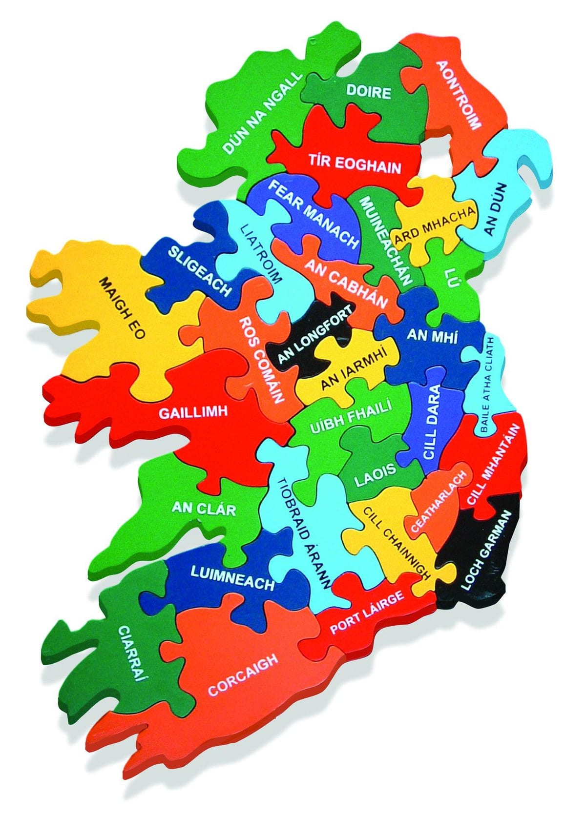 kort af kort over irland, så gaeilge