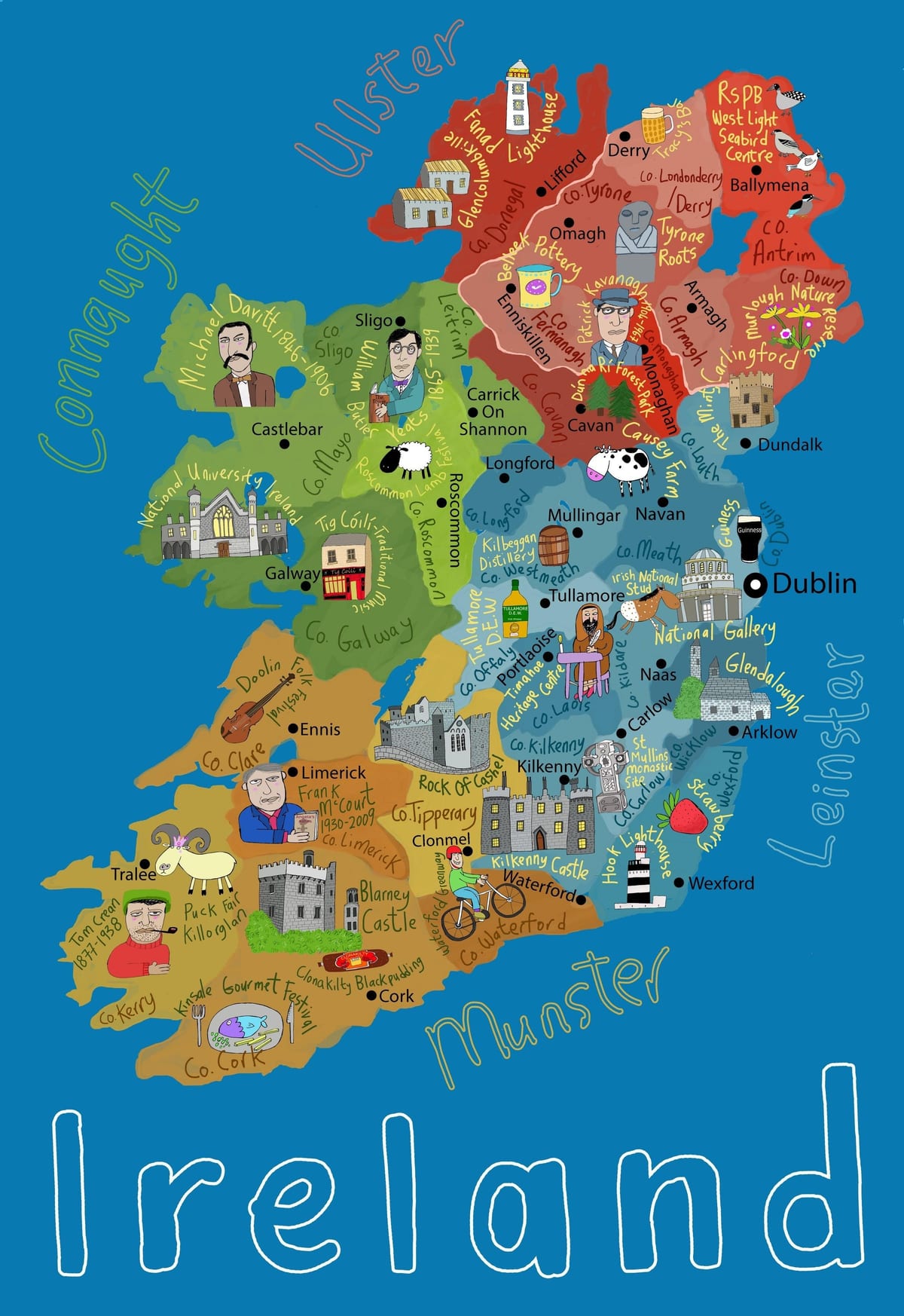 tegnefilm kort over irland