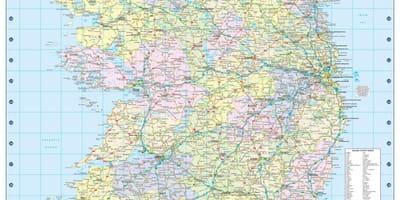 Kort afstand kort irland