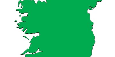 Kort over irland skabelon