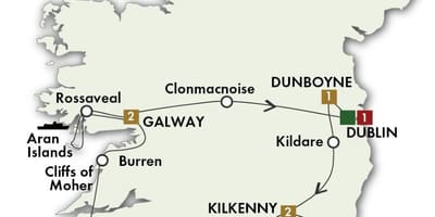 Kort 0f irland
