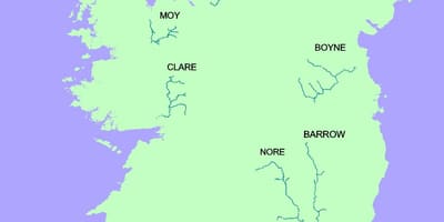 Kort over blackwater floden irland