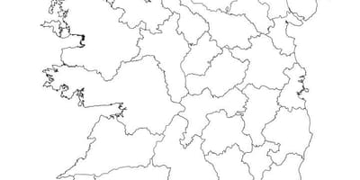 Irland kort oversigt