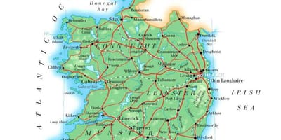 Kort over irland højde 