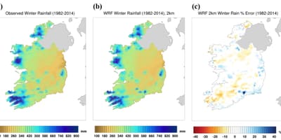 Kort over irland klima