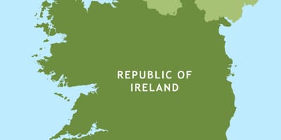 Vej kort over irland