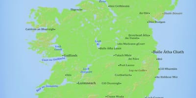 Kort over irland