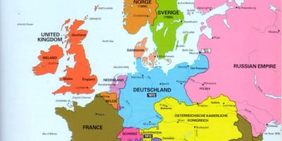 Kort over irland og europa