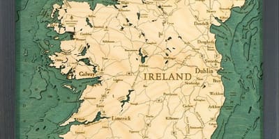 Kort over irland kort kunst