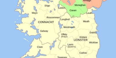 Kort over irland landmærker
