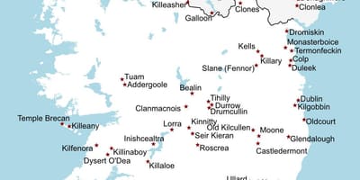 Irland sightseeing kort