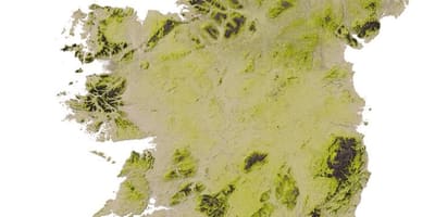 Geografisk kort over irland