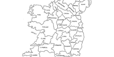Kort over konturkort irland