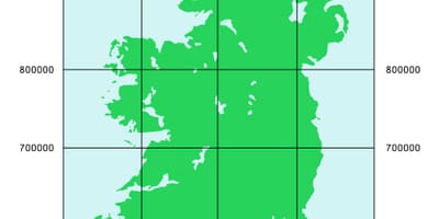 Kort koordinater irland