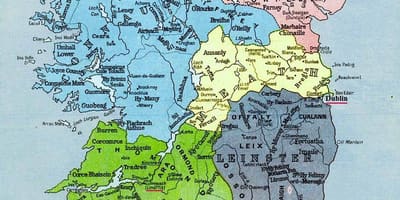 Kort over irland megalitiske 
