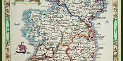 Kort over middelalderlige irland