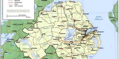 Kort over n-irland