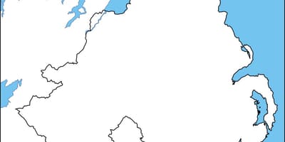 Blanke kort over nordirland