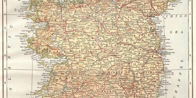 Irland vintage kort